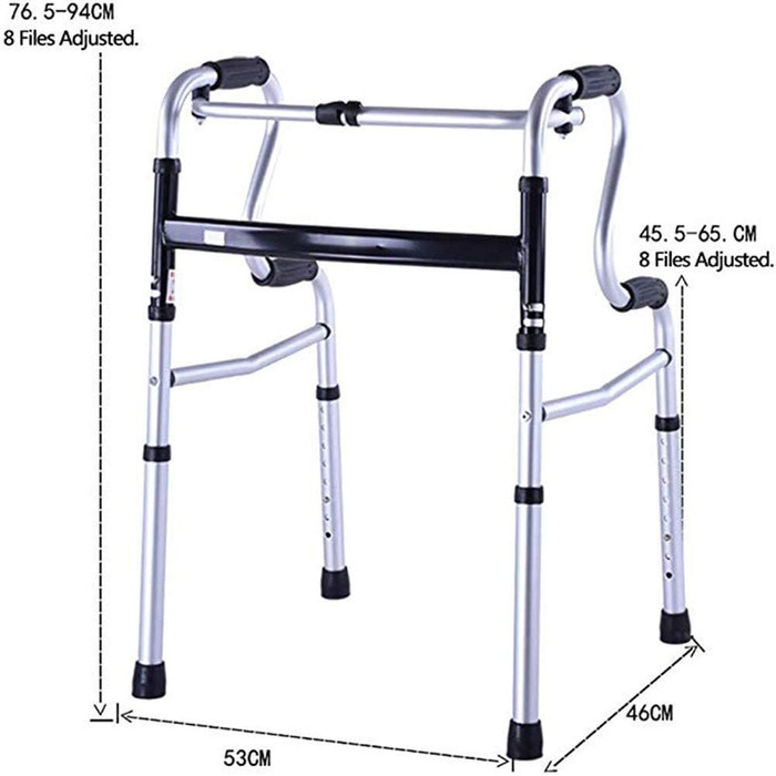 Ходунки для людей похилого віку, ходунки для людей похилого віку, регульовані по висоті, розбірні, стандартні ходунки, ходунки з алюмінієвого сплаву для людей похилого віку та інвалідів, повні зірок