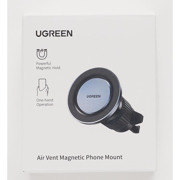 Тримач для телефону UGREEN Автомобільний магніт Вентиляція MagSafe Автомобільне кріплення Поворотний тримач телефону на 360 Автомобільний тримач для телефону Сумісний з iPhone 15/14/13/12 Pro Max Mini та всіма смартфонами