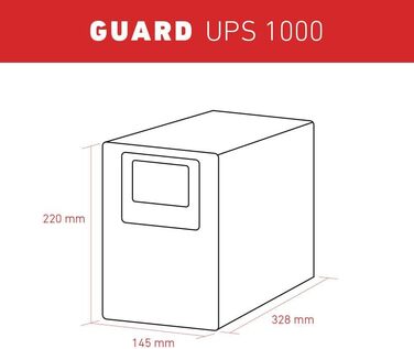 Захист джерела безперебійного живлення Accurat UPS 1000-1000 ВА / 900 Вт, змінний струм, LCD, RS232, система охолодження акумулятора, EPO, USB-B - Онлайн ДБЖ, система ДБЖ