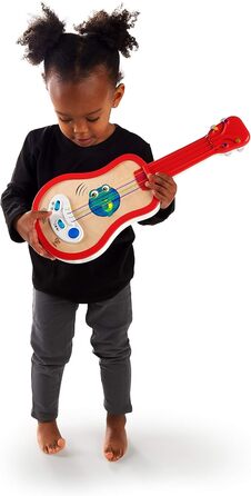 Дерев'яна музична іграшка Baby Einstein Hape Magic Touch Ukulele, 30 мелодій, 2 режими гри та регулювання гучності, від 12 місяців Ukulele Red