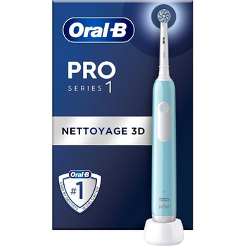 Електрична зубна щітка Oral-B Pro Series 1, синя, 1 щітка для чищення 3D, таймер, акумуляторна