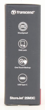 ТБ USB Type-C Storejet 25M3C - 2,5-дюймовий зовнішній жорсткий диск з ударостійким типом C TS4TSJ25M3C, 4