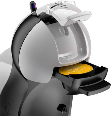 Кавоварка Krups Nescaf Dolce Gusto Mini Me KP123BK та інші напої, автоматична, 0,8 л, сіра/чорна