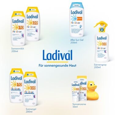 Дитячий сонцезахисний крем Ladival для обличчя та рук SPF 50 Сонцезахисний крем без ароматизаторів для дітей без барвників та консервантів водостійкий 1 x 50 мл