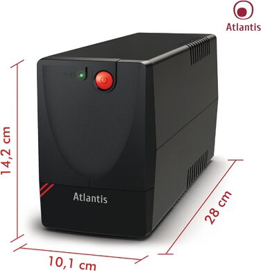 ДБЖ Atlantis X1500, потужність 1000 ВА, 500 Вт, лінійний інтерактив