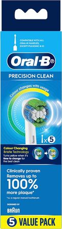 Щітки Braun Oral-B Precision Clean 5 шт. (для всіх обертових зубних щіток фірми Oral-B)