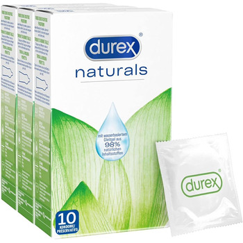 Презервативи Durex Naturals 3 x 10 шт. ука (30 упаковок)