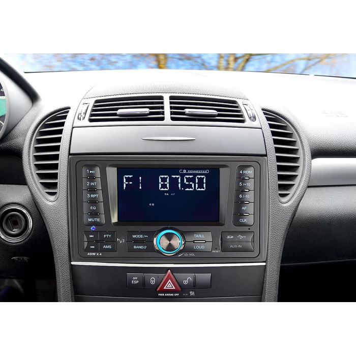 Автомагнітоли Creasono 2 DIN 2-DIN MP3 автомагнітола CAS-4380.bt з RDS, Bluetooth (повернення при доставці) (автомагнітола BT, автомагнітола з гучним зв'язком, автомобільні системи гучного зв'язку)