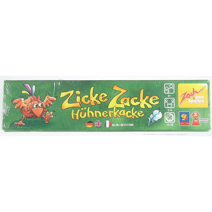 Дитяча гра 1998 року, 2-4 гравці, для хлопчиків і дівчаток віком від 4 років, 601121800 Zicke Zacke Hhnerkacke - das rasante Gedchtnisrennen