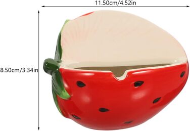 Керамічна попільничка Настільна попільничка Попільничка для сигар Настільна декоративна попільничка Полунична статуя Фруктова попільничка Подарунок на день народження Всередині тата