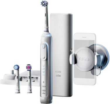 Електрична зубна щітка Oral-B Genius 8200 біла, коричнева