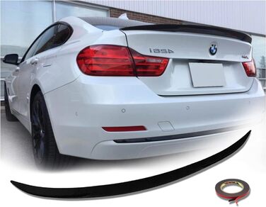 Задній спойлер Спойлер багажника Performance Gloss Black для BMW 4 Series 2014-2020 Performance Тюнінг Седан 4-дверне купе 420i 428i 430i 435i 440i Задній спойлер, 36