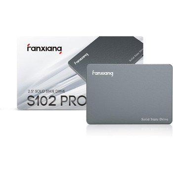 Внутрішній твердотільний накопичувач fanxiang S102 Pro 500 ГБ 2,5-дюймовий SSD, SATA III 6 Гбіт/с, до 570 МБ/с, SLC Cache, 3D NAND TLC, сумісний з ноутбуками та настільними ПК