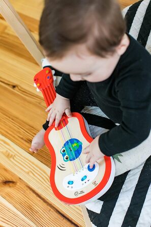 Дерев'яна музична іграшка Baby Einstein Hape Magic Touch Ukulele, 30 мелодій, 2 режими гри та регулювання гучності, від 12 місяців Ukulele Red