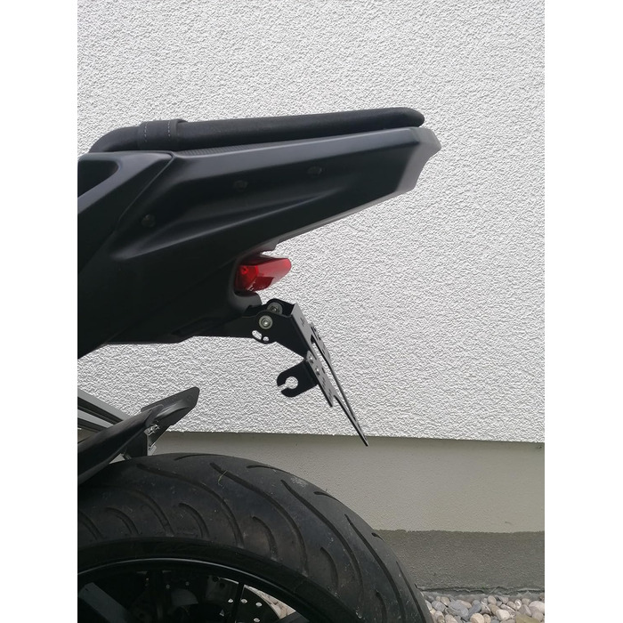 Тримач номерного знака GroFaTec EVO для Yamaha MT 125 Bj.14-19 Тримач номерного знака MT-125 Тримач номерного знака MT125 Тримач переноски Короткий задній Перетворення Porta Targa mt-125