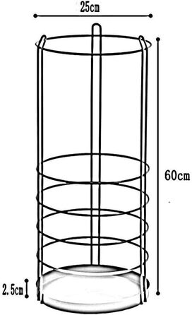 Підставка, металева підставка для парасольок, підставка для парасольок, підставка для парасольок для готелів, багатофункціональне відро для зберігання довгих і коротких парасольок, підходить як декоративна рамка для дому та кафе білий