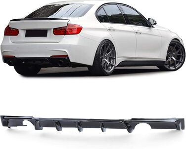 Задній дифузор Performance Чорний глянець підходить для BMW 3 Series F30 F31 335i 340i