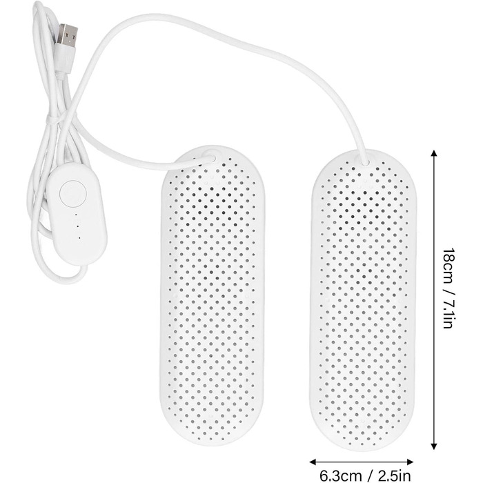 Дезодоруюча сушарка для взуття ANKROYU, побутова USB-сушарка для взуття, сушарка для взуття студентського гуртожитку, електрична сушарка для взуття, сушарка для вологого взуття, для взуття, лижні черевики (білі)