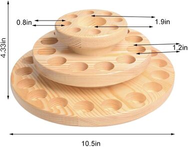 Коробка для зберігання ефірної олії CDQL, 3-рівнева обертова коробка для зберігання ефірної олії, кругла, обертова коробка для зберігання ефірної олії з 39 відділеннями, коробка для зберігання (1)