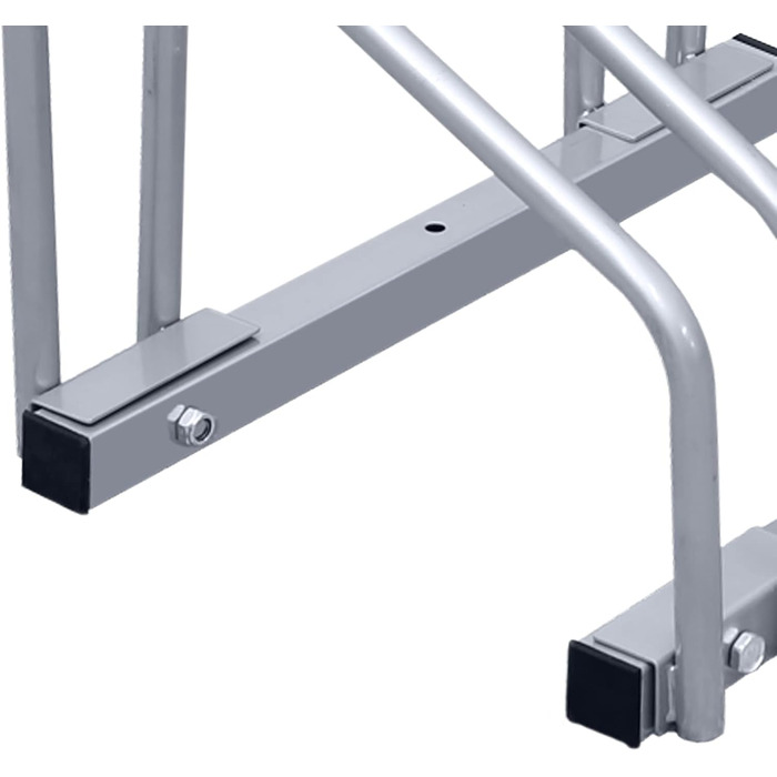 Велосипедна стійка EINFEBEN 2 Велосипеди Безпечна велосипедна стійка також для гірських велосипедів та електровелосипедів Розмір 41 * 32 * 26 см Оцинкована сталь Наземна багатоступінка Parker Bgelparker