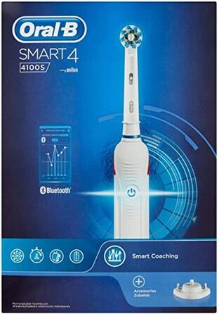 Електрична зубна щітка Oral-B Power Smart 4 4100S біла, 450 г