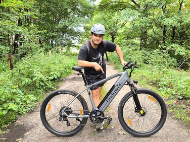 Акумулятор eMTB гідравлічні гальма гірські електричні велосипеди чоловічі сірий, 275 27.5 E Bike 250W/36V 15.6Ah