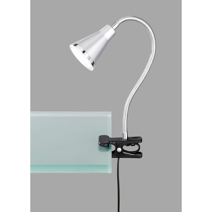 Світильник реальності LED Clamp Lamp Arras R22711187, в т.ч. 5 Вт LED, плафон пластиковий титановий кольоровий титановий затискач лампа