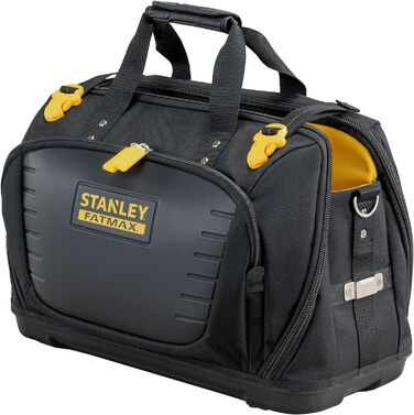 Сумка для інструментів Stanley Fatmax FMST1-80147 (з 4 відділеннями, 2 на блискавках, виготовлена з нейлону 600 x 600 ден, з пластиковою основою та м'яким плечовим ременем)