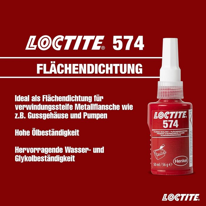 Герметик середньої міцності для герметиків склеєної поверхні, клей для ущільнювальних фланців, маслостійкий і водостійкий рідкий герметик, 50 мл, 574