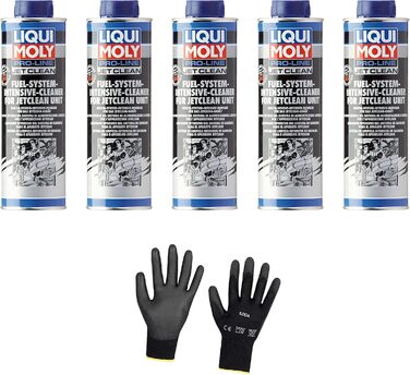 Захисні рукавички Iloda 5xOriginal Liqui Moly 500 мл Pro-Line JetClean Petrol System Cleaner Cleaner