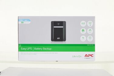 ДБЖ APC Easy UPS - BVX900LI-GR - джерело безперебійного живлення 900 ВА з виходами Schuko, запобіжник акумулятора та захист від перенапруг, резервний акумулятор зі стабілізатором стабілізатора, світлодіодні індикатори (1200 ВА / 650 Вт, IEC - IEC - IEC - 