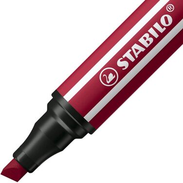 Преміальний фломастер з товстим кінчиком стамески - STABILO Pen 68 MAX - ARTY - 20 металевий корпус - з 20 різними кольорами