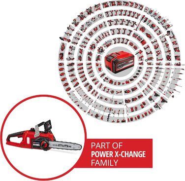 Акумуляторна бензопила Einhell FORTEXXA 18/30 Power X-Change (Li-Ion, 18 В, безщітковий двигун, полотно 30 см, макс. 4300 хв-1, без акумулятора та зарядного пристрою) без акумулятора та зарядного пристрою