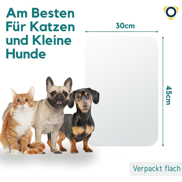 Захист від подряпин на дверях PROTECTO з 2 упаковок для собак - 90x40 см Захист від подряпин для котів, Стійкий до подряпин захист котів, Прозора плівка проти подряпин для котів, Захист від подряпин на дверях Cat - Легке встановлення за допомогою клейких 