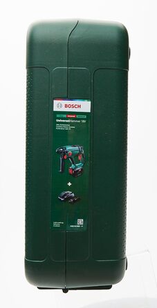 Акумуляторний перфоратор Bosch UniversalHammer 18V ( акумуляторна батарея 4,0 Ач система 18 вольт для свердління, перфорації, довбання та загвинчування в кейсі) Комплект 1 акумуляторна батарея 4,0 Ач UniversalHammer 18V Новий