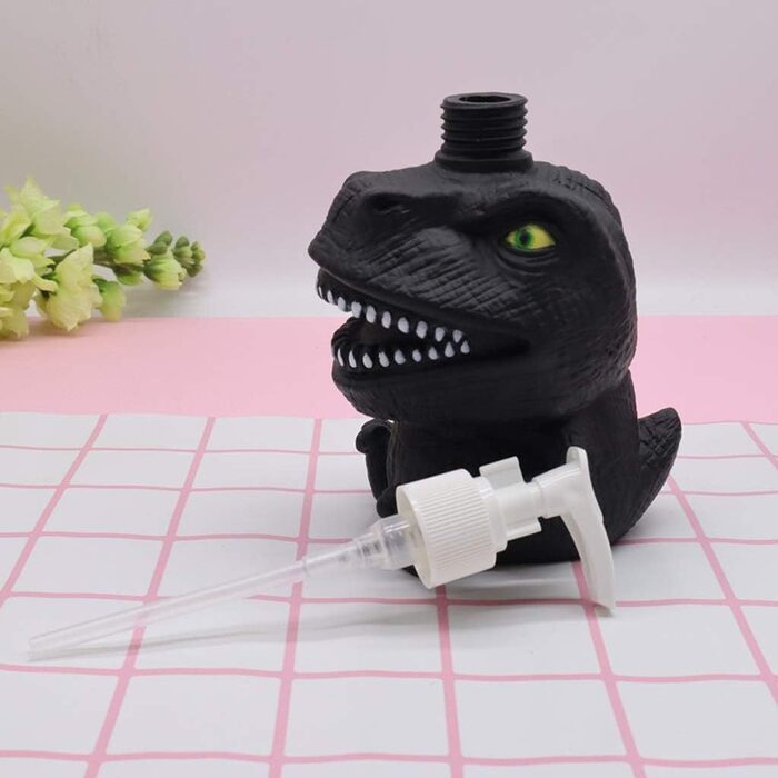 Рідкий мильний насос для рук Dinosaur Panda Soap Pump Cool Kids Шампунь для душу Дозатор гелю для душу Підходить для ванних кімнат, кухонних стільниць, аксесуарів для ванних кімнат 300 мл (Динозавр)