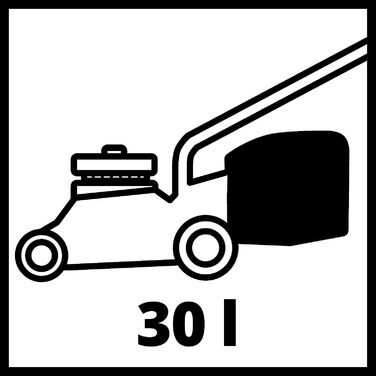 Акумуляторна газонокосарка Einhell GE-CM 36/34-1 Li-Solo Power X-Change (36 В, ширина зрізу 33,5 см, до 200 м, травозбірник 30 л, висота зрізу 25-65 мм, без акумулятора) без акумулятора та зарядного пристрою