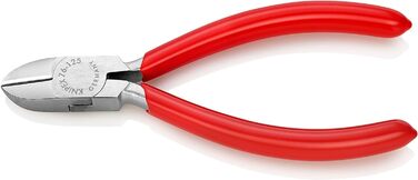 Діагональні кусачки Knipex для електриків хромовані, з пластиковим покриттям 125 мм 70 11 110, червоні