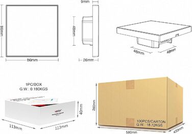 Контролер Miboxer Milight Контролер палички MiLight TOUCH P2 для CCT/TunableWhite від 12-24 В до 5 А для світлодіодних продуктів