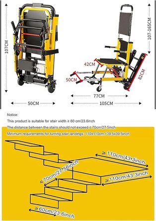 Інвалідний візок Caterpillar Stair Climber, електричний підйомник по сходах Caterpillar, портативний підйомник по сходах, може підніматися та спускатися сходами, стілець, інвалідний візок для підйому по сходах для літнього пацієнта