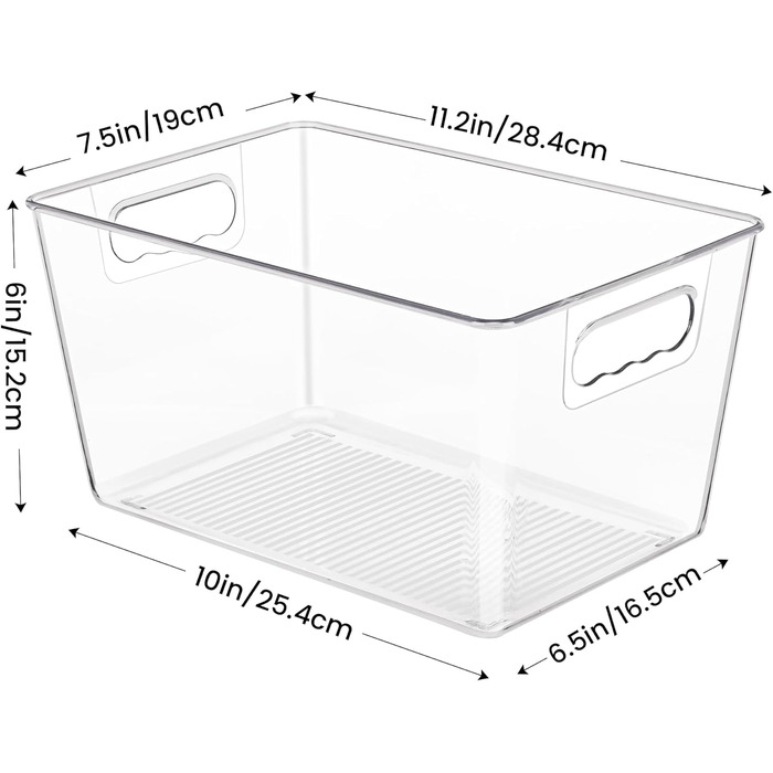 Упаковок прозорих кошиків для зберігання, 10