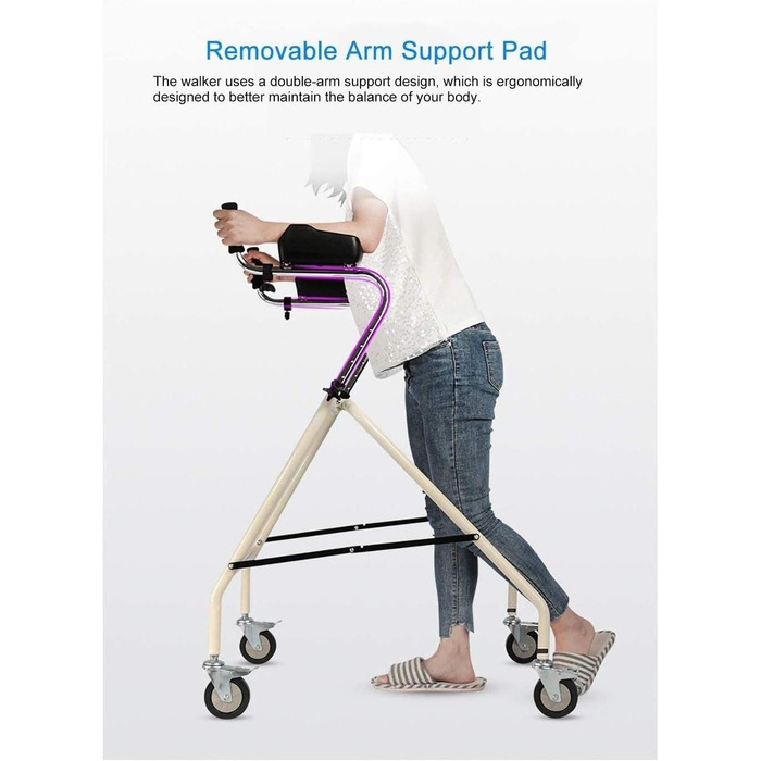 Колеса Armpit Support Pad Rollator, розбірний портативний ролик для середніх і високих людей, прикраса, 4