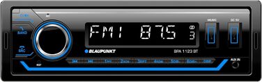 Автомагнітола 1-DIN, FM-RDS, Bluetooth, система гучного зв'язку, 2xUSB, Aux-in, Sub-Out, Багатобарвний, 200 Вт, 1123 BT