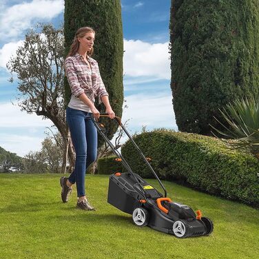 Акумуляторна газонокосарка WORX WG730E 20В та WA3553 Акумулятор 20В - Перезаряджається, потужний акумулятор з вбудованим індикатором рівня заряду для всіх пристроїв WORX - Li-Ion акумулятор 4000 мАг PowerShare