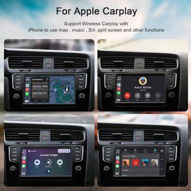 Бездротовий адаптер SCUMAXCON CarPlay для заводського дротового CarPlay OEM, 2024 оновлення Plug and Play Простий ключ налаштування для телефонів IOS Перетворіть дротовий CarPlay на бездротовий адаптер CarPlay і без fil