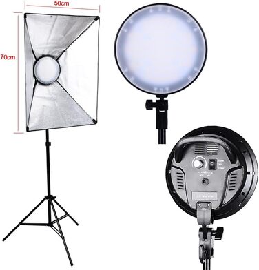 Безперервний набір світла Photo Studio Daylight (II), 45W LED Softbox Studio