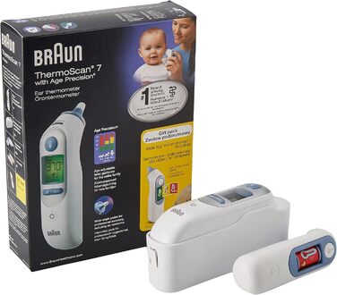 Термометр Braun, ThermoScan 7, з технологією Age Precision, з іграшкою