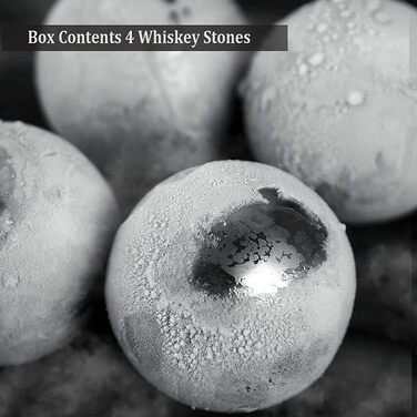 Набір кубиків льоду з нержавіючої сталі Whisky Stones - 4 багаторазові охолоджуючі камені Подарунковий набір льоду Whisky Stones Камені для віскі