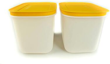 Контейнер для морозильної камери TUPPERWARE (2) 1,1 л Оранжево-білий високий кристал льоду Кристал льоду