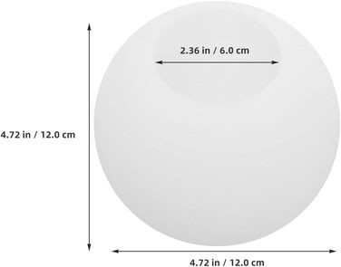 Абажур Скло Скляна куля Абажур Заміна кулі Світловий абажур Кругла світлова кришка Освітлювальний корпус для настінного світильника Світловий стовп Тримач лампи 120 мм